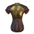 Roman armor 3d illustration isolated on white background Royalty Free Stock Photo