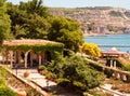 Roman bath in the garden of Balchik castle Royalty Free Stock Photo