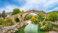 Roman bridge in Cangas de Onis, Asturias, Spain