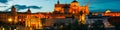 Roman bridge and Cathedral at sunset in Cordoba Royalty Free Stock Photo