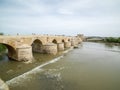 The Roman Bridge of Cordoba, Andalusia, Spain. April 3, 2015