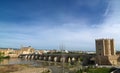 The Roman Bridge of Cordoba, Andalusia, Spain. April 3, 2015