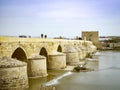 The Roman Bridge of Cordoba, Andalusia, Spain. April 3, 2015