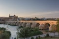 Roman Bridge and Guadalquivir river, Great Mosque, Cordoba, Spain Royalty Free Stock Photo