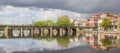 Roman bridge in historical city Chaves