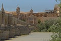 Roman bridge over Guadalquivir river and Puerta del Puente, gate in Cordoba