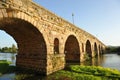 The Roman Bridge over the Guadiana River, Merida, Extremadura, Spain Royalty Free Stock Photo