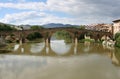 Roman bridge of Puente la Reina, Spain Royalty Free Stock Photo