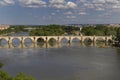 Roman bridge in river Duero, Castilla y Leon, Zamora,