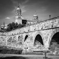 Roman bridge in Salamanca in Spain Royalty Free Stock Photo