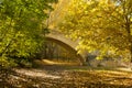 Roman brigde at autumn