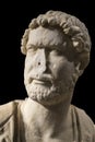 Roman bust of Hadrian with no nose