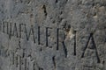 Roman Capital Letters on the Stone Royalty Free Stock Photo