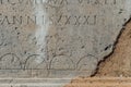 Roman Capital Letters on the Stone Royalty Free Stock Photo