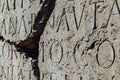 Roman Capital Letters on the Stone Royalty Free Stock Photo