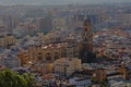 Malaga cathedral, Spain, view from above Royalty Free Stock Photo