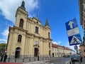 The Roman Catholic Church of the Franciscans, Stigmata of St. Franciszek Seraficki at Zakroczymska Street in Warsaw Royalty Free Stock Photo