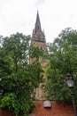 Roman Catholic Church of the Immaculate Virgin Mary in Backa Topola. It has the tallest tower in Eastern Europe 72.7m Royalty Free Stock Photo