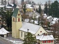 Roman Catholic Church of St. Martin or RÃÂ¶misch-katholische Kirche St. Martin Fli-Kirche, Wessen - Switzerland Royalty Free Stock Photo