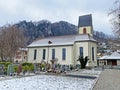 Roman Catholic Church of St. Martin or RÃÂ¶misch-katholische Kirche St. Martin Fli-Kirche, Wessen - Switzerland