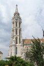 The Roman Catholic church,St Mathias, also known as Church of Our Lady. View on the Old Fisherman Bastion . One of the main temple Royalty Free Stock Photo