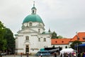 WARSAW, POLAND - MAY 12, 2012: The roman catholic St. Kazimierz Church in New Town of Warsaw