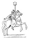 Roman Cavalryman vintage illustration