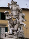 Roman Cherub Statue Royalty Free Stock Photo