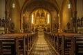 Roman Church - Inside Royalty Free Stock Photo