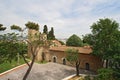 Roman church in Poble Espanyol, Barcelona Royalty Free Stock Photo