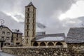 Roman Church of Santa Eulalia in Erill la Vall, in the Boi Valley,Catalonia - Spain Royalty Free Stock Photo