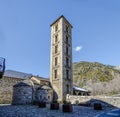 Roman Church of Santa Eulalia in Erill la Vall, in the Boi Valley,Catalonia - Spain Royalty Free Stock Photo