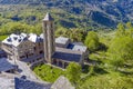 Roman Church of Santa Eulalia in Erill la Vall in the Boi Valley Catalonia - Spain Royalty Free Stock Photo