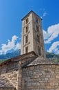 Roman Church of Santa Eulalia in Erill-la-Vall in Catalonia, Spain Royalty Free Stock Photo