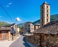 Roman Church of Santa Eulalia in Erill-la-Vall in Catalonia, Spain Royalty Free Stock Photo