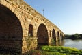 The Roman Bridge over the Guadiana River, Merida, Extremadura, Spain Royalty Free Stock Photo