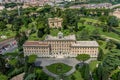 Roman Cityscape, Panaroma viewed from the top of Saint Peter's square basilica, Palace of the Governorate of Vatican City State Royalty Free Stock Photo