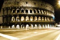 Roman Coliseum by night Royalty Free Stock Photo