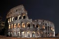 Roman Coliseum at night Royalty Free Stock Photo