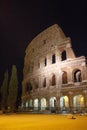 Roman Coliseum at night Royalty Free Stock Photo