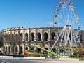 Roman Coliseum - Nimes, France Royalty Free Stock Photo