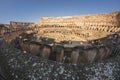 Roman Coliseum with tourist Royalty Free Stock Photo