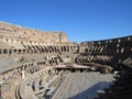Roman Colosseum interior in Italy Royalty Free Stock Photo