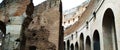 Roman Colosseum interior, Roma, Italy Royalty Free Stock Photo