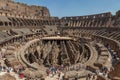 Roman Colosseum Interior in Rome, Italy