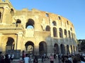 Roman Colosseum Italy Europe amphitheater from the time of the Roman Empire