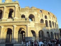 Roman Colosseum Italy Europe amphitheater from the time of the Roman Empire