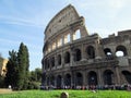 Roman Colosseum Italy Europe amphitheater from the time of the Roman Empiren Royalty Free Stock Photo