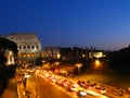 Roman Colosseum At Night