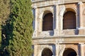 The Roman Colosseum, a place where gladiators fought as well as being a venue for public entertainment, Rome